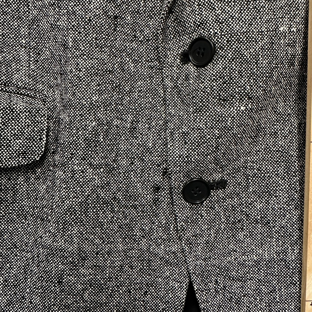 Vintage Roberto Vasalli 100% Silk Tweed Sport Coat Mens R42 Gray Yugoslavia - Picture 12 of 16